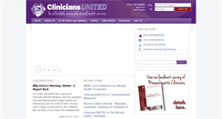 Desktop Screenshot of cliniciansunited.org