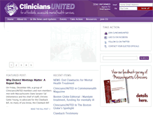 Tablet Screenshot of cliniciansunited.org